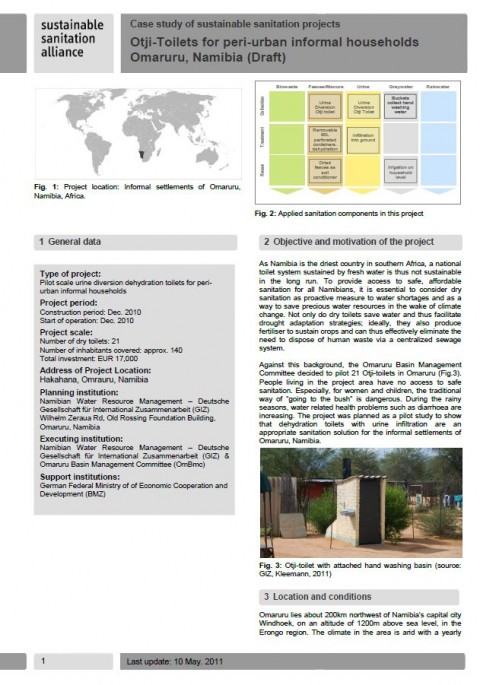 Otji toilets for peri-urban informal households in Omaruru, Namibia