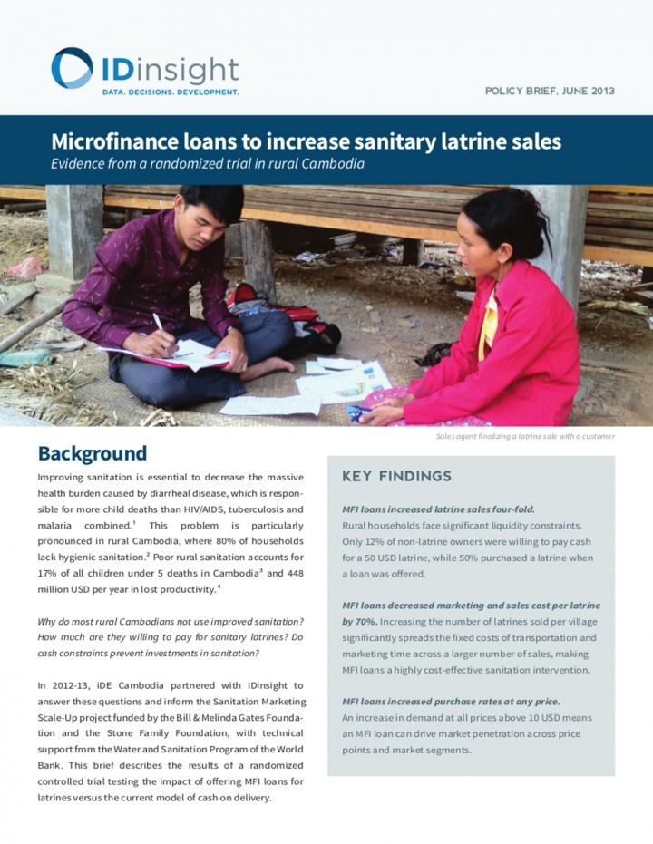 The Cambodia Sanitation Marketing Scale Up Project (SMSU)