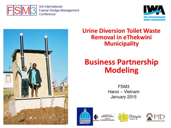 City partnerships for urban sanitation services in eThekwini Municipality South Africa