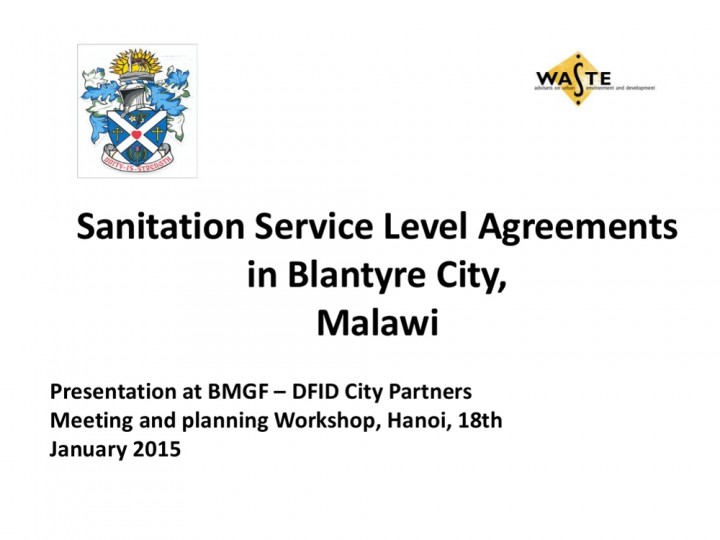 Sanitation Service Level Agreements Blantyre City (SSLABC)