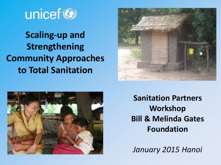Scaling-up and strengthening community approaches to total sanitation (Community Approaches to Total Sanitation, CATS)