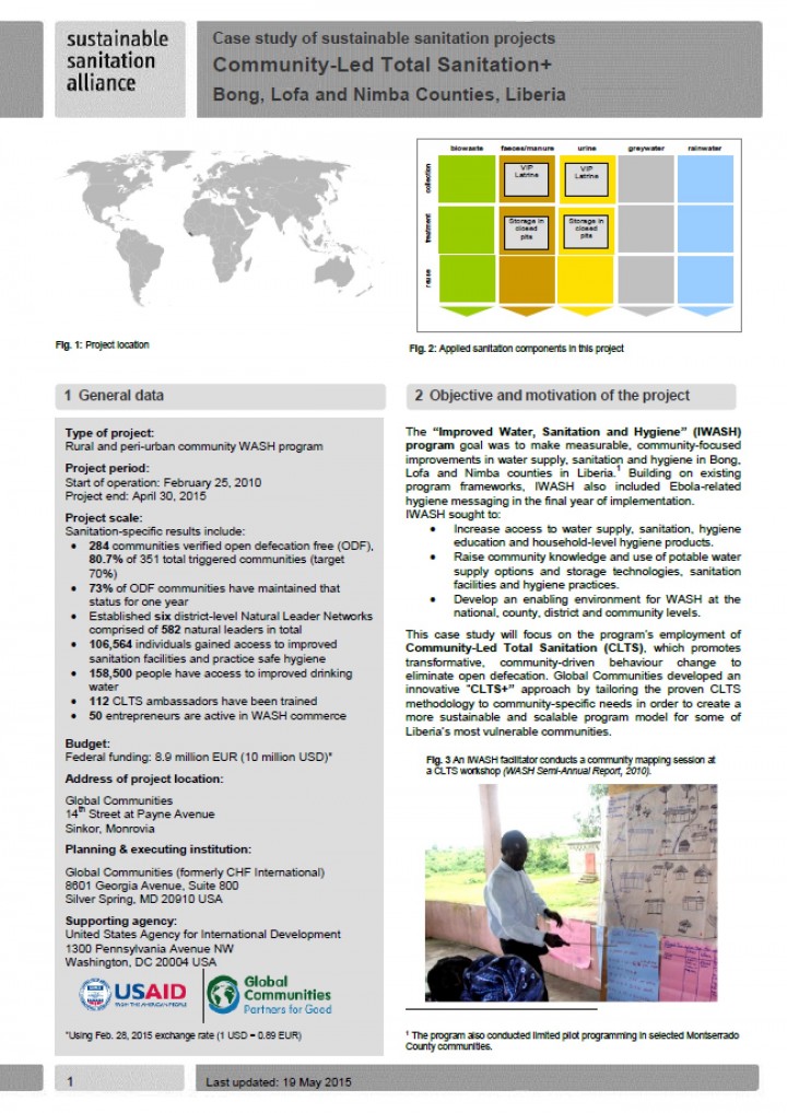 Community-Led Total Sanitation+ (Bong, Lofa Nimba Counties, - Resources SuSanA