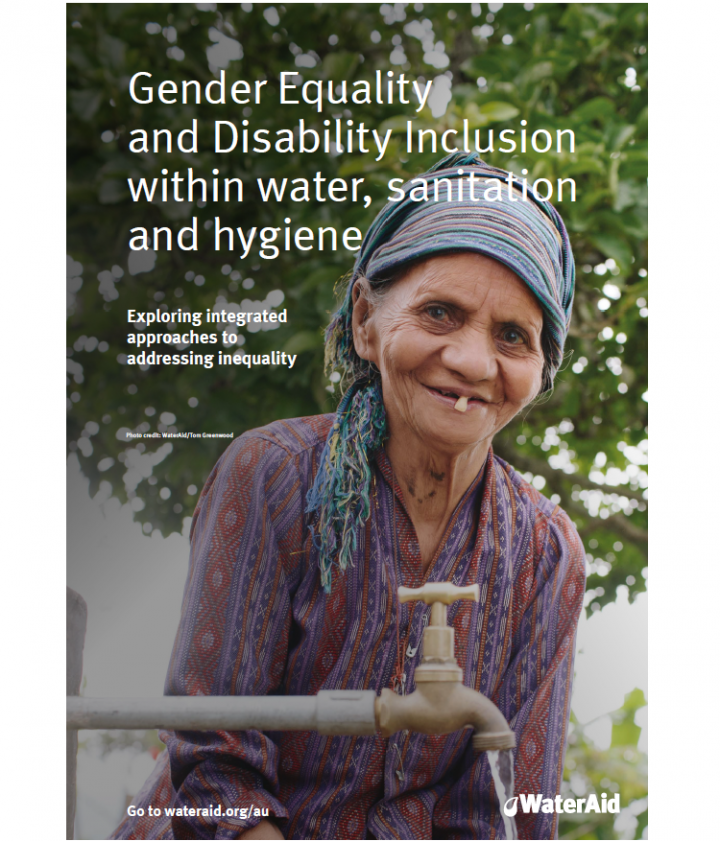 Gender Equality and Disability Inclusion within water, sanitation and hygiene