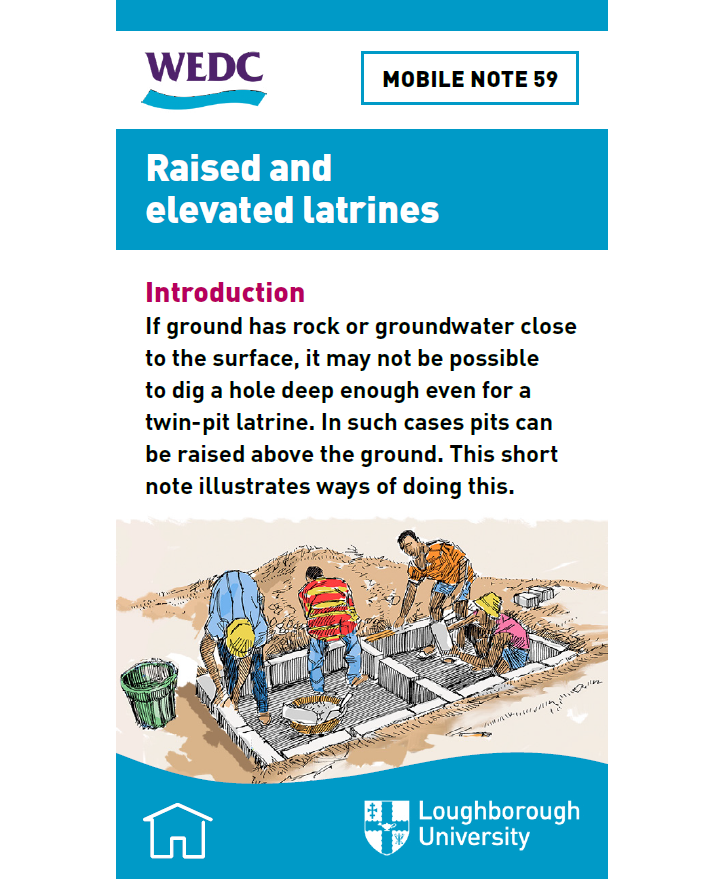 Raised and elevated latrines