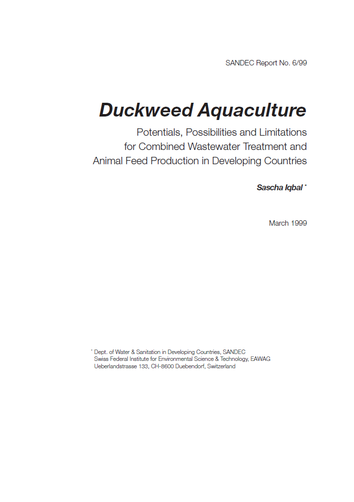 Duckweed Aquaculture