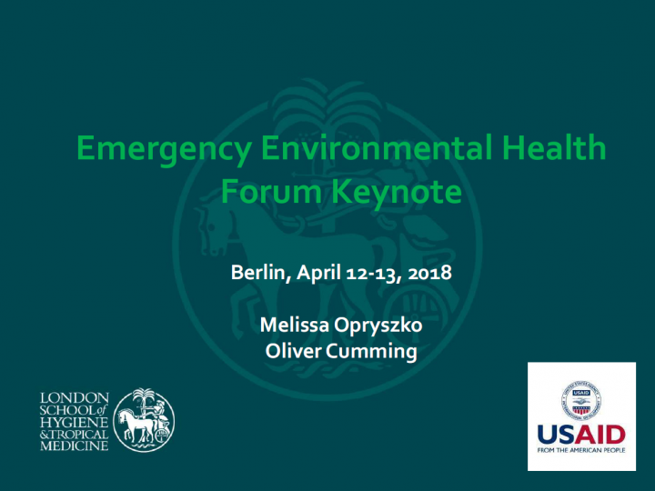 8th Emergency Environmental Health Forum in Berlin, Germany