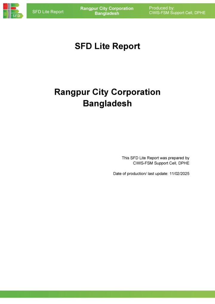 SFD (Lite) Report - Rangpur City Corporation 