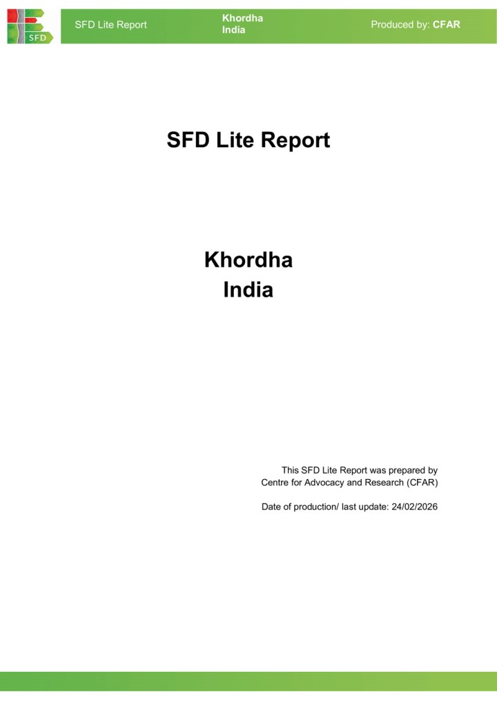 SFD (Lite) Report - Khordha