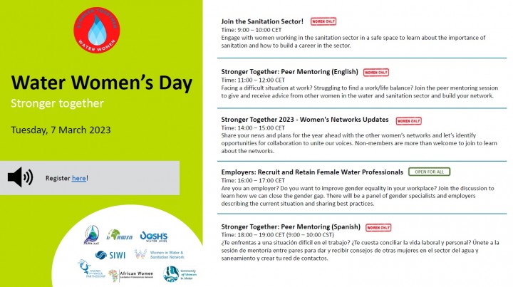 Water Women's Day - Stronger together