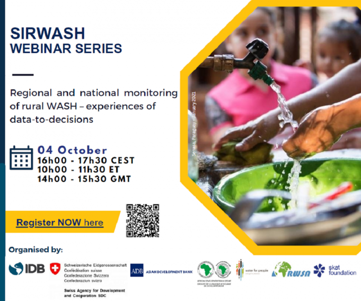 1st Webinar: Regional and national monitoring of rural WASH - experiences of data-to-decisions